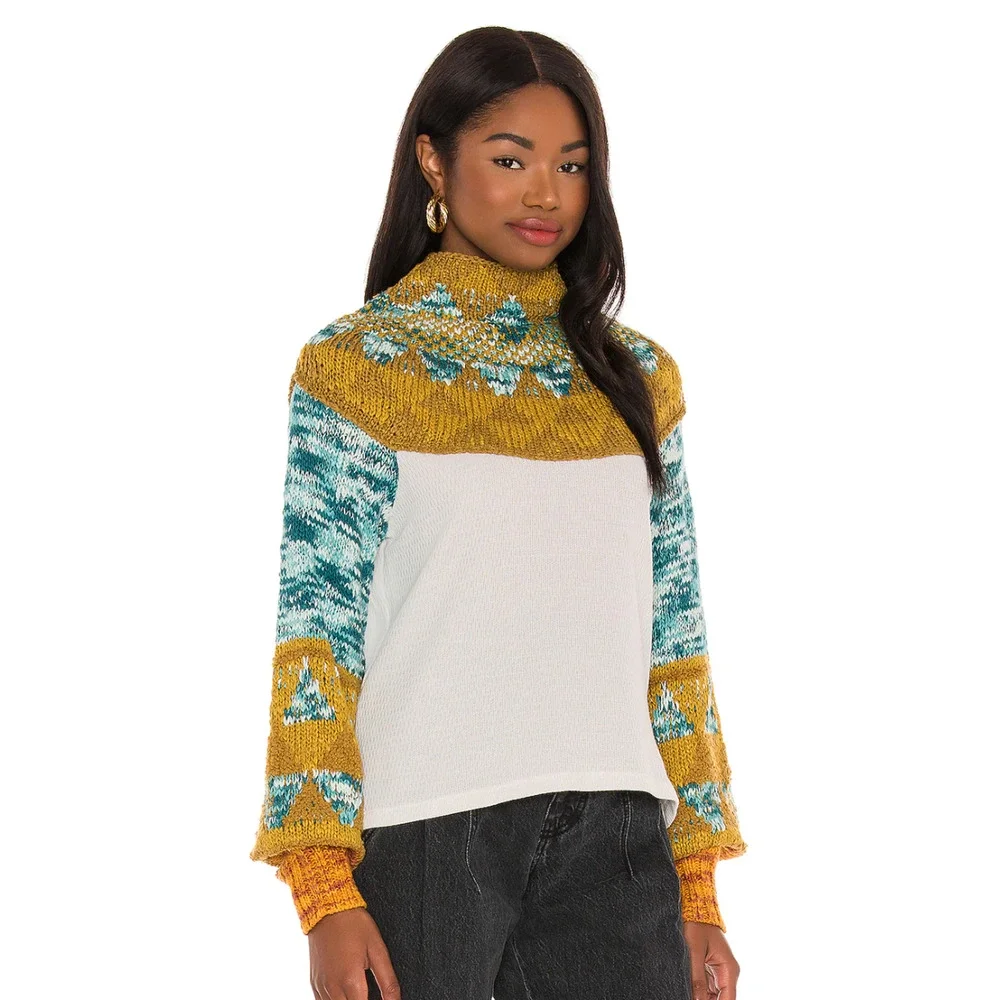 Colorful Patterned Sweater - Picture 3 of 5